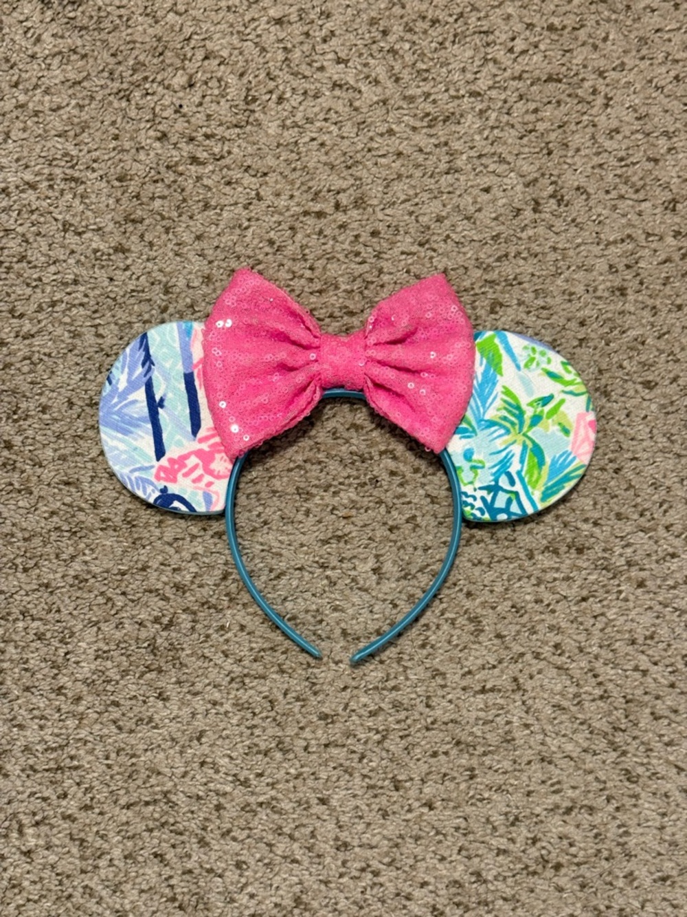 Lilly Pulitzer Bohemian Queen Print Minnie Ears Headband